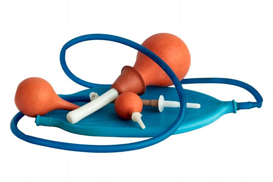 klizma parazītu izvadīšanai no ķermeņa